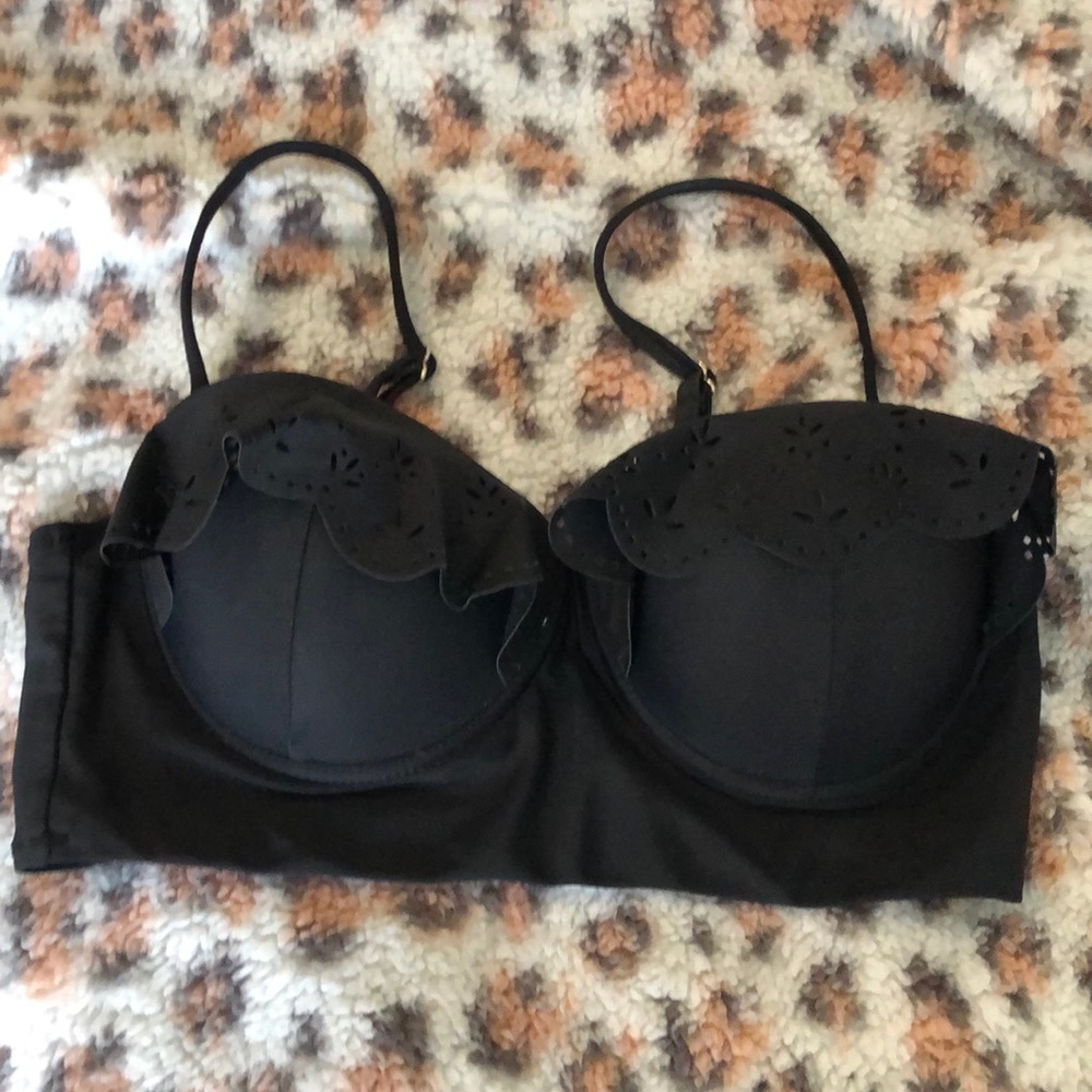 Black Demi Bikini Top
